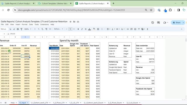 Cohort Analysis in Looker Studio and Google Sheets Template Overview. LTV and Customer Retention смотреть онлайн