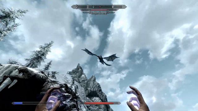 TES V : Skyrim - Dragon de sang contre créatures invoquées à Cisaille смотреть онлайн