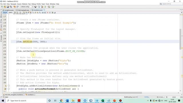 Java Swing Part-3 Event Handling in Swing Application смотреть онлайн