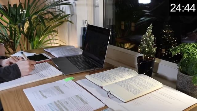 3 HOUR STUDY WITH ME | Background Noise, 10 Min Break, No Music, Study With Merve
