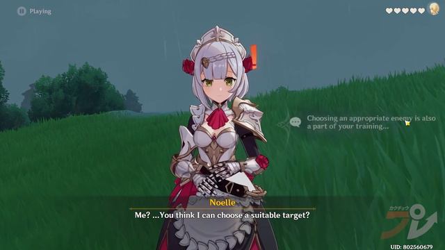 Genshin Impact Noelle Hangout Date Event | Full Playthrough + All Endings