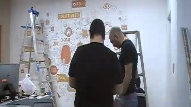 Wall Graphics installation at RizkAd office смотреть онлайн