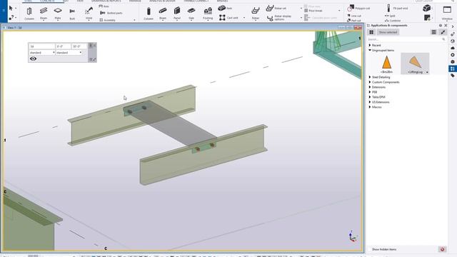 Custom Components in Tekla Structures смотреть онлайн