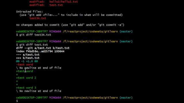 Git Tutorial: How To Find Difference Of Modified files Or Use Of Git Diff Command смотреть онлайн