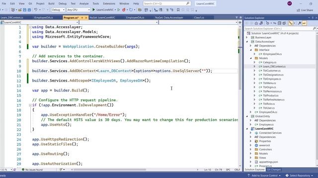 Implement Real Time N-TIER Architecture in ASP.NET Core MVC 6.0 | Entity Framework Core смотреть онлайн