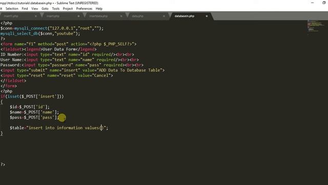 php mysqli data insert смотреть онлайн