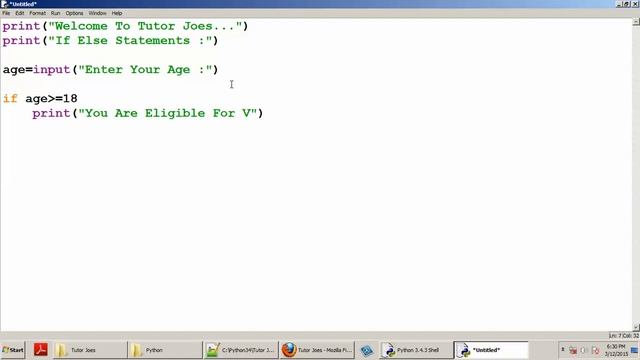 Python Tutorial : If Else Statement In Python Tamil Part-21 смотреть онлайн