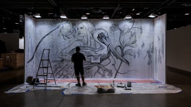 James Jean - ComplexCon Mural - Time Lapse смотреть онлайн