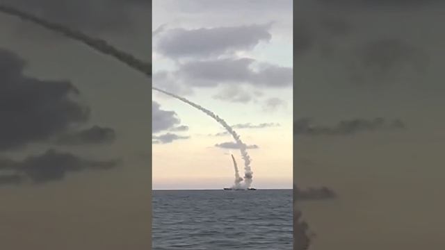 пуск ракет Калибр с корабля смотреть онлайн