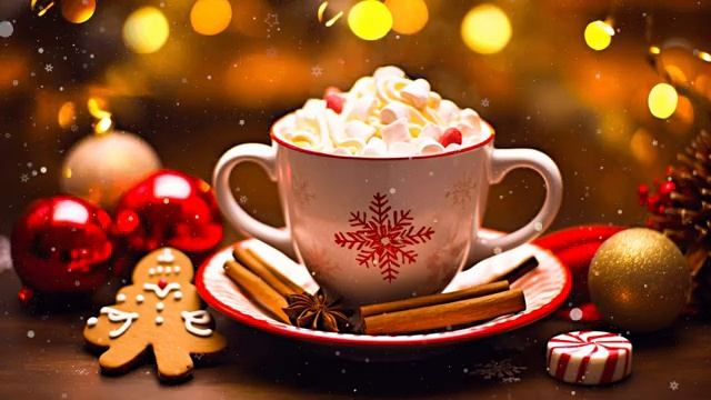 Christmas Jazz | Christmas Jazz Music in a Warm Coffee Shop Ambience to Relax, Work, Study смотреть онлайн