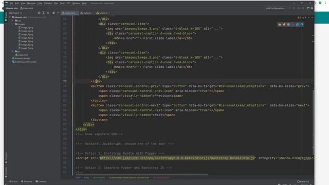 Верстаем карусель, HTML & CSS - Часть 2 | Динамический веб-сайт смотреть онлайн