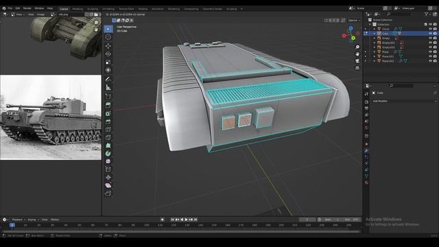 How to Make a Tank in Blender | Modelling Tutorial (Arijan) смотреть онлайн