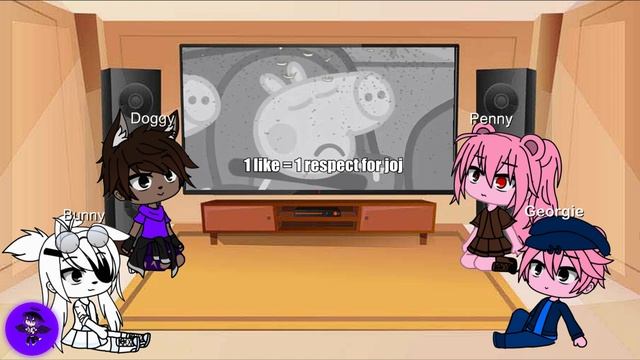 Gacha Club| ? Piggy characters react to Piggy Memes - Peppa and Roblox Piggy Funny Animation! смотреть онлайн