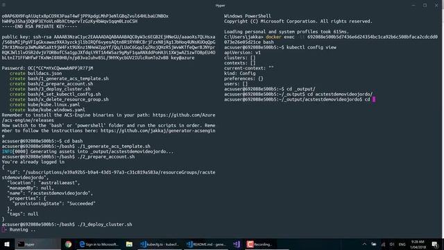 Generate Kubernetes Clusters in Azure using the acs-engine and a pre-built Docker image смотреть онлайн