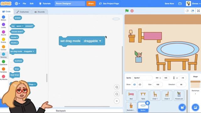 How to Make a Room Designer Game in Scratch | Tutorial смотреть онлайн