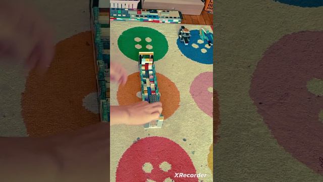 стендовая модель из Лего. Вагон электропоезда эд4м!!! смотреть онлайн