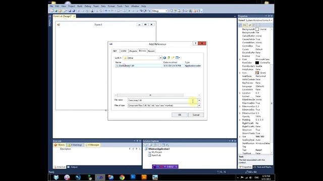 Custom Class Library (DLL File) - VB#9 смотреть онлайн