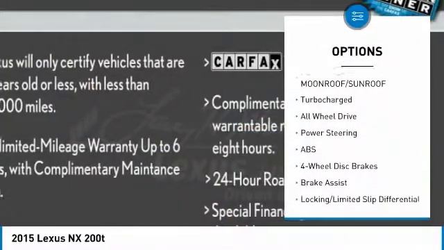 2015 Lexus NX 200t P3062