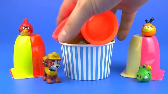 Сюрприз Игрушки Щенячий патруль Злые Птички Ice Cream Play Doh Surprise Toys Paw Patrol смотреть онлайн