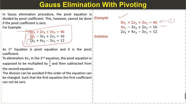 MATLAB Code For Gauss Elimination Method With Pivoting For Solving System of Linear Equations смотреть онлайн