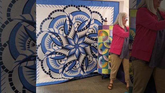 Nancy Kloster Teaching Us About Judy Niemeyer Paper Piecing.