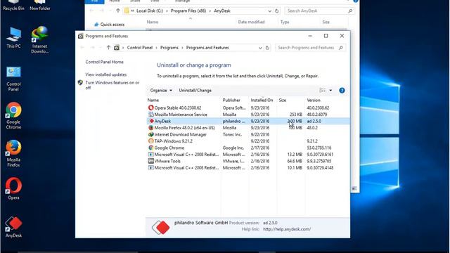 Uninstall AnyDesk 2.5 on Windows 10 (2023 updated) смотреть онлайн
