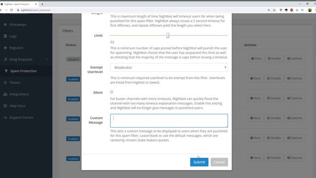 Найтбот БАНИТ пользователей удаляет сообщения настройка часть вторая SPAM смотреть онлайн
