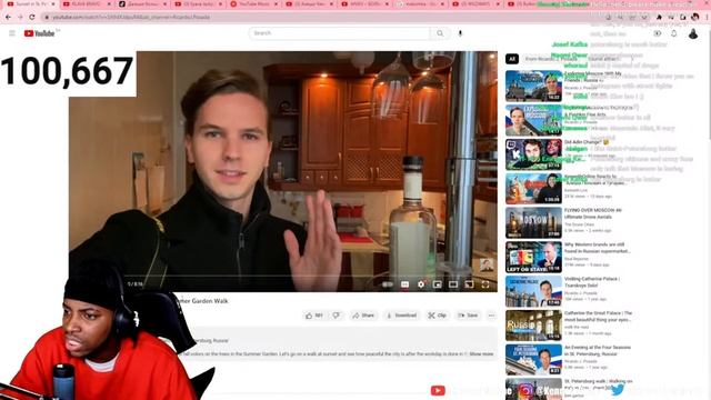 REACTING TO RUSSIAN VIDEOS / MEMES / RAP / GREEN SCREEN TEST смотреть онлайн