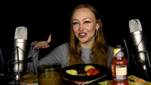 ASMR Mukbang / Asmr Еда как в детстве / Asmr Food as in childhood / Картошечка с икрой сельди смотреть онлайн