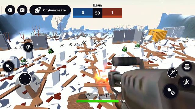 сделал свою стрелялку, на видео просто тест) смотреть онлайн