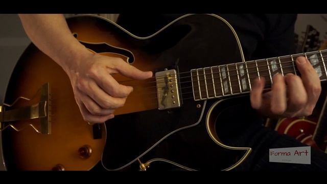 Burny Gibson ES 175 copy guitar demo смотреть онлайн