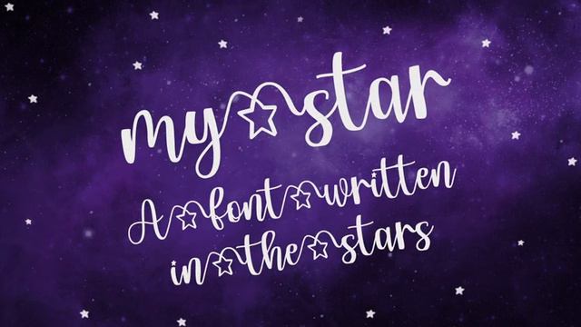 My Star font смотреть онлайн