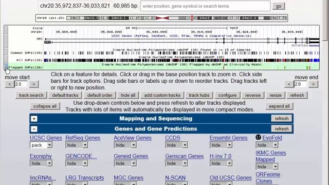 How do I find all the SNPs in a gene using the UCSC Genome Browser? смотреть онлайн