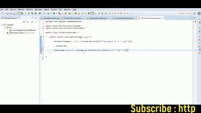 Primitive Type Functional Interfaces for Consumer смотреть онлайн