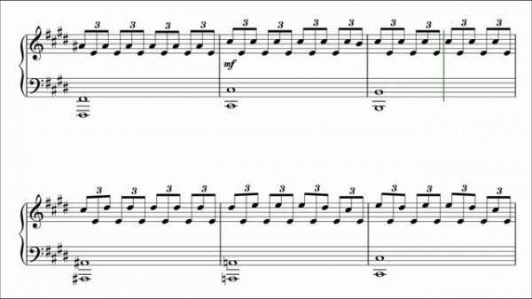 Ludovico Einaudi - Fly - piano notes in 8k