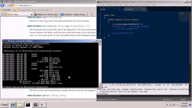 Haxe1 Tutorial: Setup, SublimeText Editor, and a short stroll around the standard library смотреть онлайн
