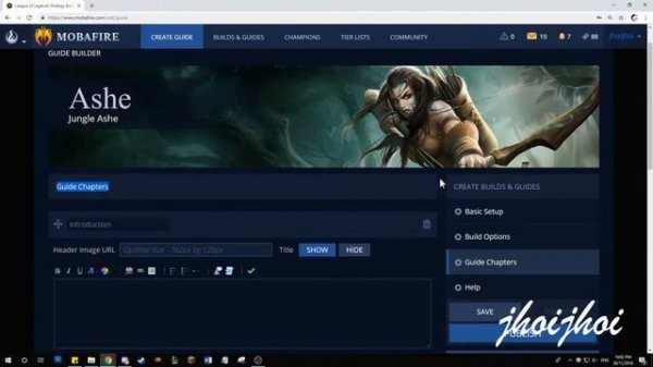 MobaFire Guide Editor