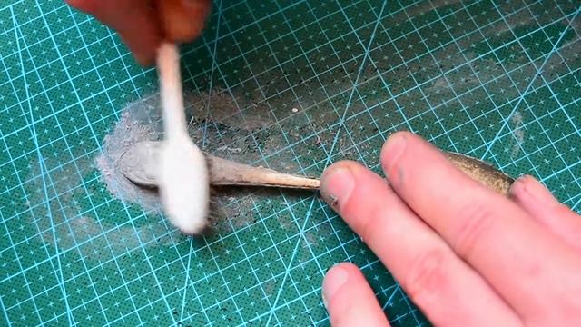 Полируем убитую мельхиоровую ложку пастой Jalasanj за 5 минут! смотреть онлайн