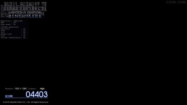 【神崩壞！最終幻想15】(PC)極限高畫質 VS 超崩壞畫質 - Final Fantasy XV PC Benchmark 基準測試 -太空戰士15-FF15-FFXV- 最崩2K無損畫質 смотреть онлайн