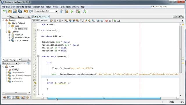 #2 Java SQLite - Povezivanje na bazu podataka смотреть онлайн