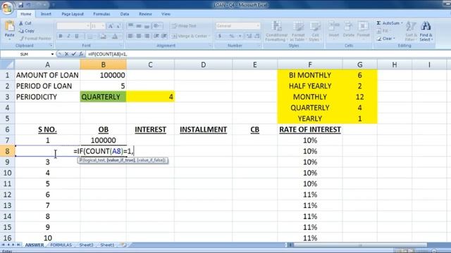 Loan & Lease Accounting | Illustration 4 | Microsoft Excel | Study Help For All смотреть онлайн
