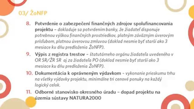 Granty pre mikro, malé a stredné podniky – 3. časť: prílohy žiadosti смотреть онлайн