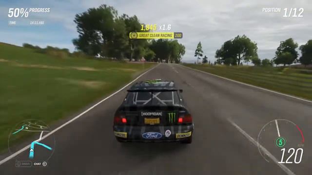 FORZA HORIZON 4: DIRT RACING WITH THE 1991 HOONIGAN GYMKHANA 10 FORD ESCORT COSWORTH GROUP A смотреть онлайн