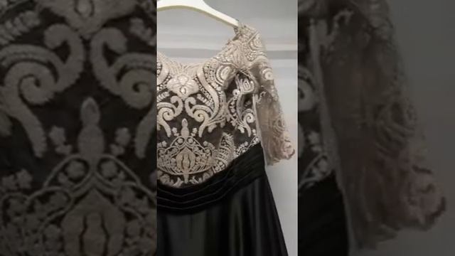 Черное платье в пол с кружевным топом смотреть онлайн