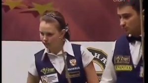 Чемпионов по бильярду | Пащинский, Миронова  vs  Паламарь, Иванова [sport planet tv]