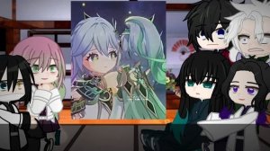 Hashira reacts to archons | part 4 | Nahida/ kusalani | Bad English | genshin/ demon slayer