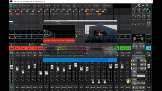 Connecting A Behringer XR18 To OBS For Live Streaming - Live Stream Mixing Tutorial -X-Air Streamin смотреть онлайн