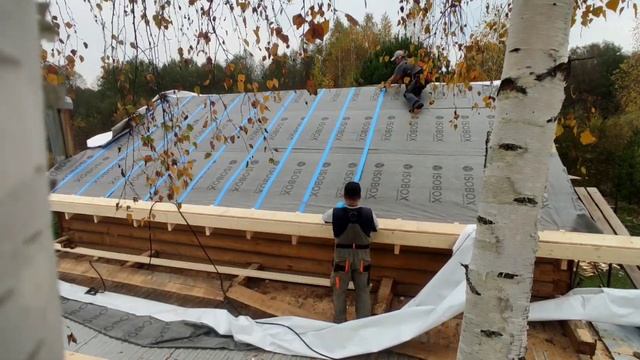 переутепление и обрешетка...