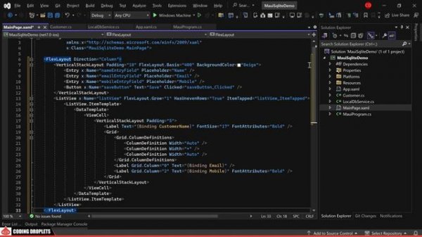 DotNet MAUI Sqlite Tutorial - .Net MAUI Sqlite CRUD Operations