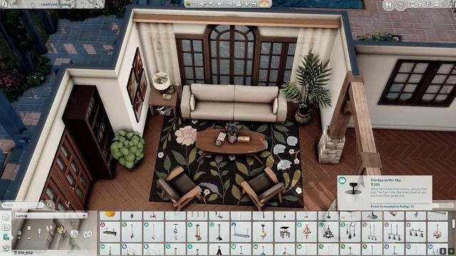 Chestnut Ridge's Grapevine Terrace House | The Sims 4 NOCC Build